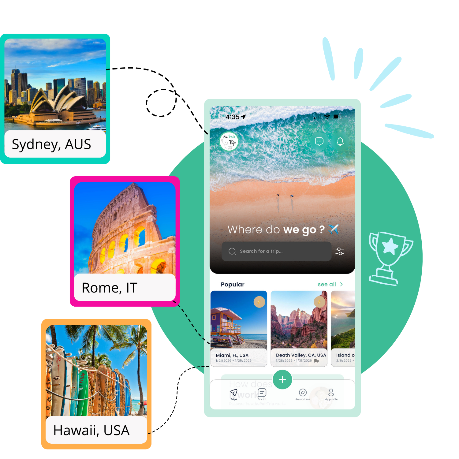 Find your travel buddies